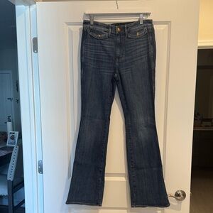 White House Black Market Dark Blue Flare Jeans